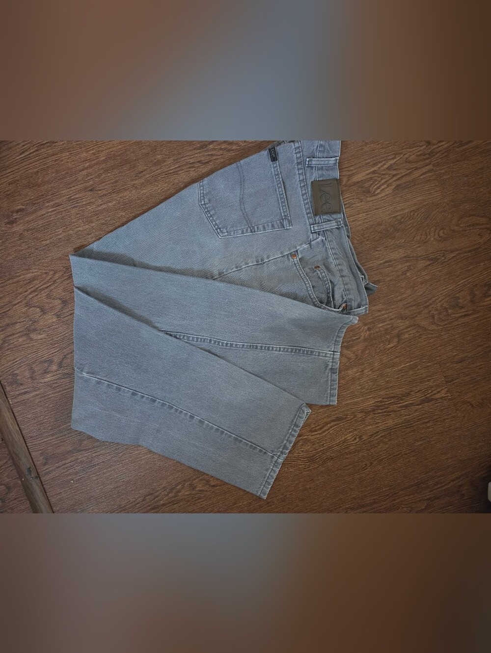 LEE Men’s Light Gray Relaxed Jeans 36x32